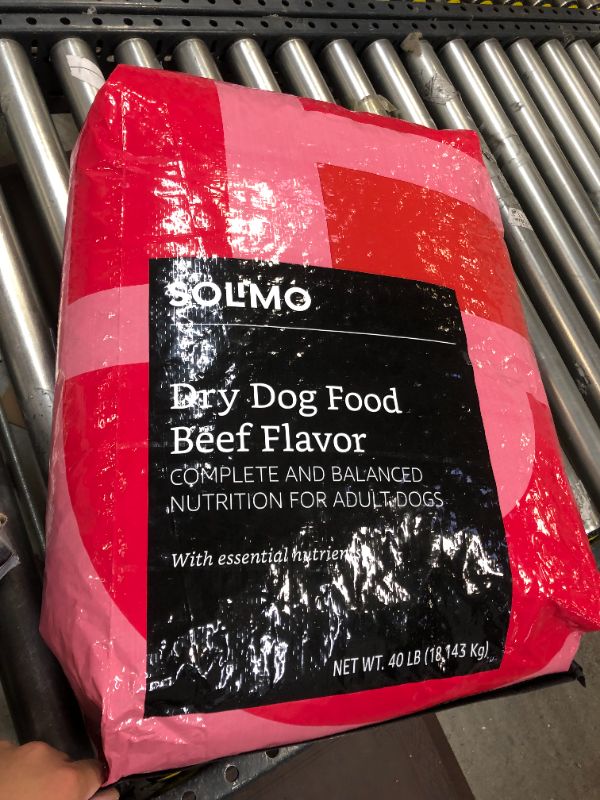 Photo 1 of SOLIMO BASIC DRY DOG FOOD, BEEF FLAVOR, 40 LB BAG
EXPIRED 10 OCTOBER 2021