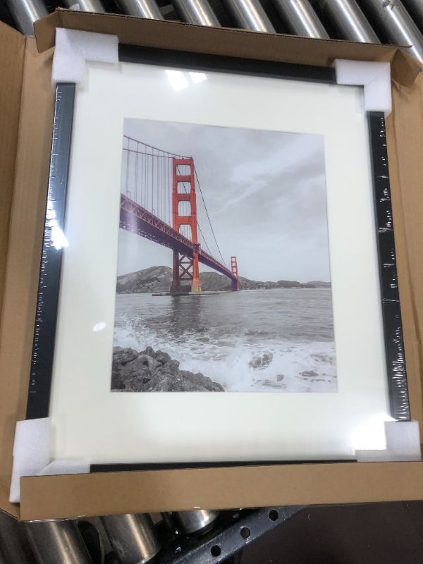 Photo 1 of 22 X 18INCH BLACK PICTURE FRAME WOODEN