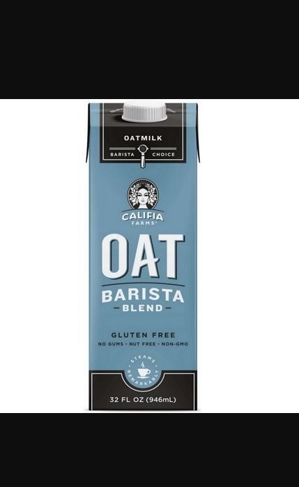 Photo 1 of     CASE OF 6 Califia Farms Oat Barista Blend Oat Milk, Dairy Free Milk, 32 oz
best by december  6 2021
