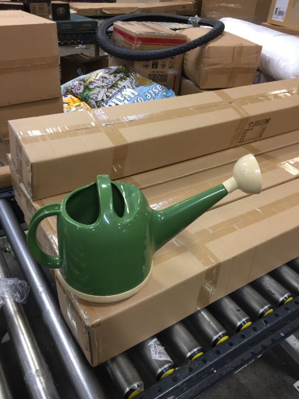 Photo 1 of 1 Gallon Watering Can with Detachable Shower HEA,Plant Watering Can with Long Spout for House Indoor Outdoor Plant, Plastic, Large 4L
