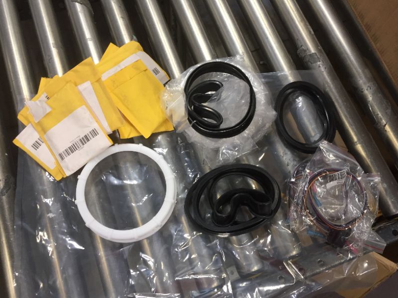 Photo 1 of bundle lot of new industrial rubber components and electric parts -- various sizes and parts 