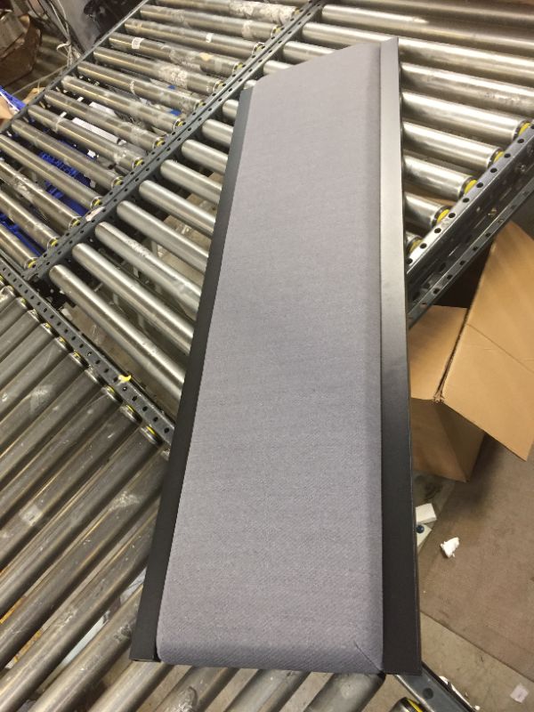 Photo 3 of Zinus Platform Bed Full Metal Frame W/ Upholstered Headboard Wood Slat Support
