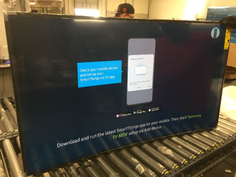 Photo 4 of SAMSUNG 55-inch Class Curved UHD TU-8300 Series - 4K UHD HDR Smart TV With Alexa Built-in (UN55TU8300FXZA, 2020 Model)
