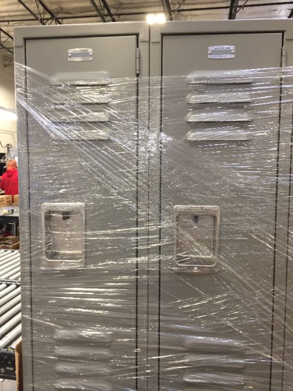 Photo 3 of Salsbury Industries® Gray-Standard Metal Locker 6 Feet X 12 Inches
