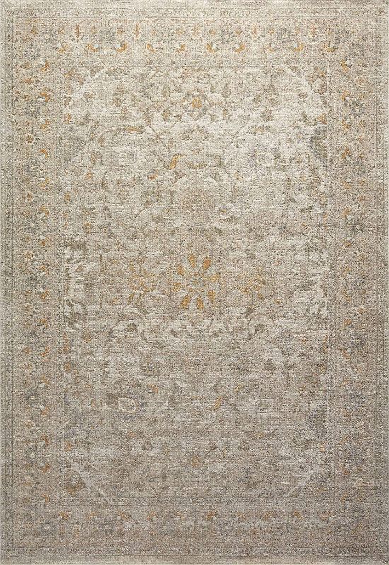 Photo 1 of Chris Loves Julia x Loloi Rosemarie ROE-02 Ivory / Natural Oriental Area Rug 7'-10" x 10'
