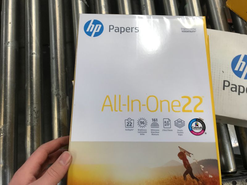 Photo 1 of HP Printer Paper, All In One22, 8.5 x 11 Paper, 22lb, 96 Bright - 5 Ream / 2,500 Sheets (207000C) 5 PK 