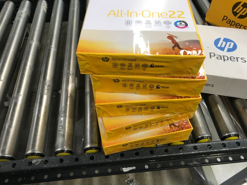 Photo 1 of HP Printer Paper, All In One22, 8.5 x 11 Paper, 22lb, 96 Bright - 5 Ream / 2,500 Sheets (207000C) 5 PK 