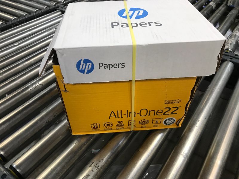 Photo 1 of HP Printer Paper, All In One22, 8.5 x 11 Paper, 22lb, 96 Bright - 5 Ream / 2,500 Sheets (207000C) 5 PK 