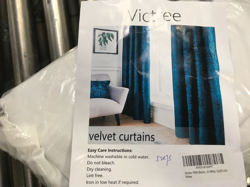 Photo 1 of 52 X 95 inch velvet curtains 