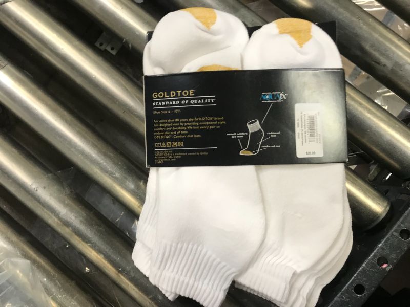 Photo 3 of Gold Toe Men's 656p Cotton Quarter Athletic Socks, 6 PK sz 6-12
