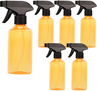 Photo 1 of 3 pack - Woaiwo spray bottles 10oz plastic spray bottle with black trigger sprayer & lids orange 6 pcs (total of 18)