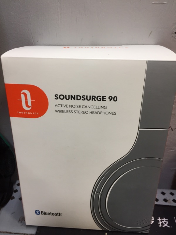 Photo 2 of TAOTRONICS SOUNDSURGE 90 ACTIVE NOISE CANCELING WIRELESS STEREO HEADPHONES