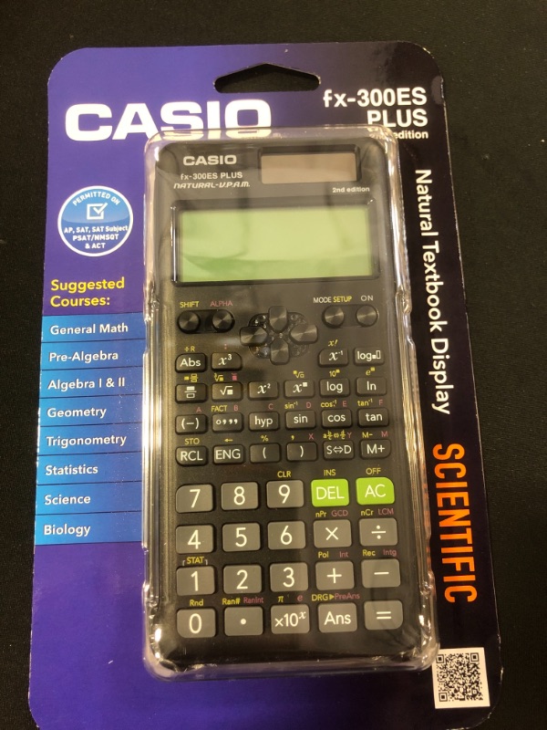 Photo 2 of Casio fx-300ESPLUS2 2nd Edition, Standard Scientific Calculator, Black