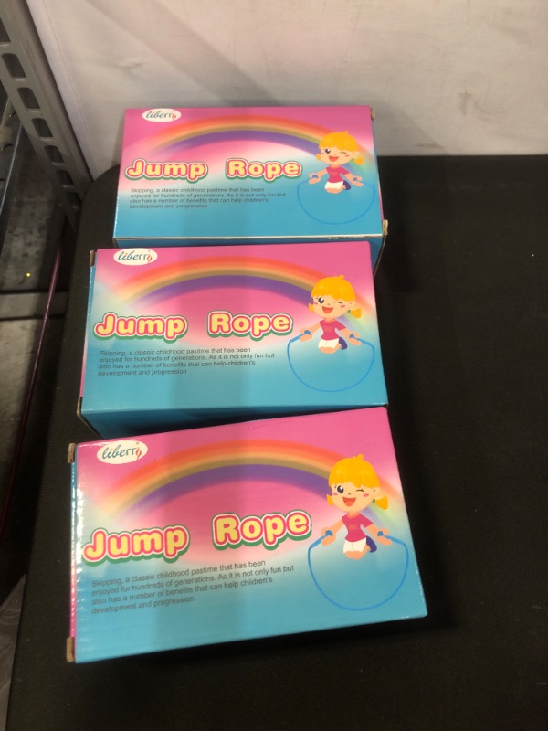 Photo 2 of liberry kids jump ropes pink and blue 3 packs 