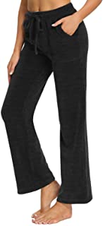 Photo 1 of Women’s Soft Thermal Joggers Warm Lounge Wide Leg Pants SIZE LARGE