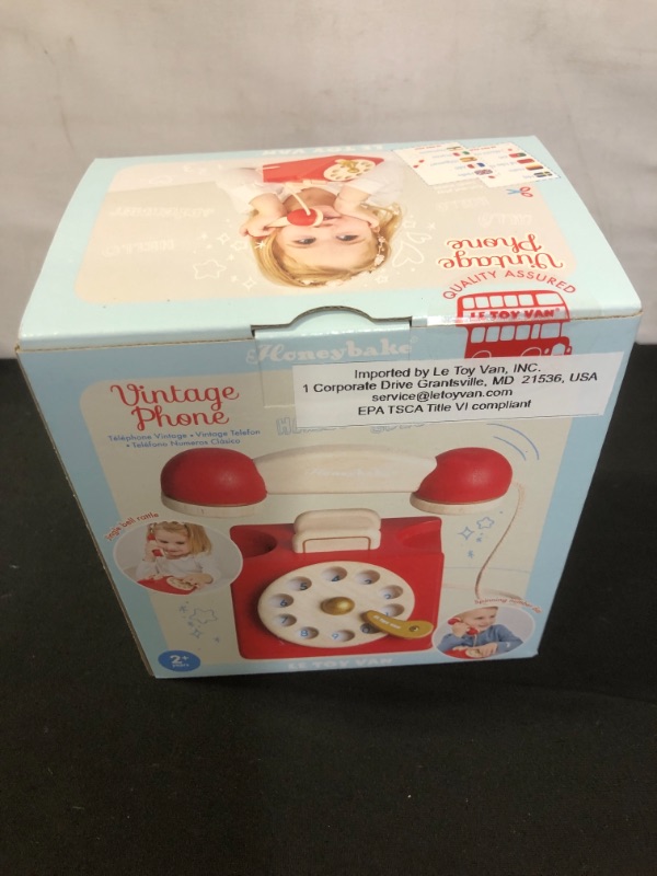 Photo 2 of Le Toy Van - Vintage Phone (BRAND NEW, FACTORY SEALED SHUT)