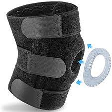 Photo 1 of DOUBLE COUPLE KNEE BRACE FOR KNEE PAIN WOMEN MEN COMPRESSION KNEE BRACE WITH SIDE STABILIZERS GEL PAD MEDIUM