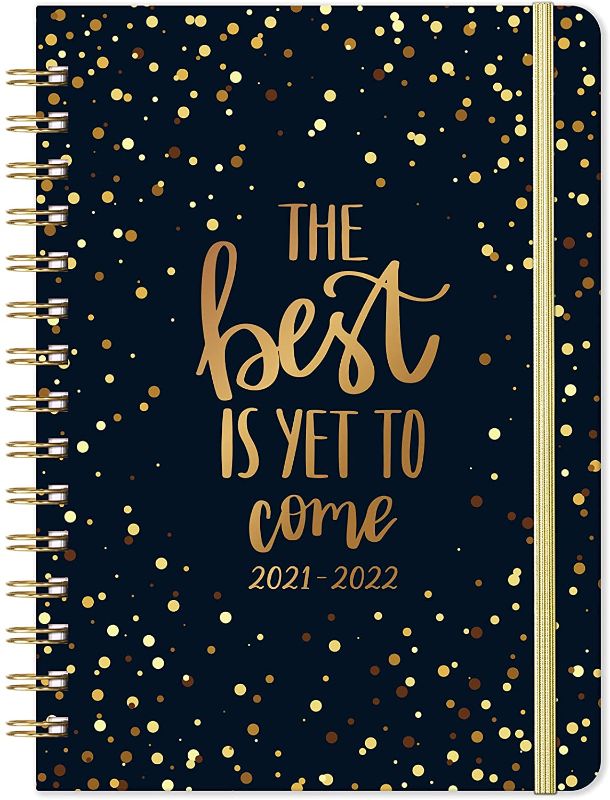 Photo 1 of 2 PACK - 2021-2022 Planner - July 2021- June 2022 Weekly & Monthly Planner with Flexible Hardcover, 8.4" x 6.3", Strong Twin-Wire Binding, Inner Pocket
