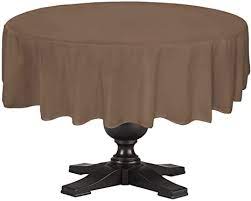 Photo 1 of EASY-GOING ROUND WATERPROOF TABLECLOTHES R90 CAMEL SPILLPROOF FABRIC TABLECLOTH 90" ROUND