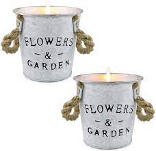 Photo 1 of DISI CITRONELLA OIL FLOWERPOT CANDLE 2 SETS OF BEAN WAX