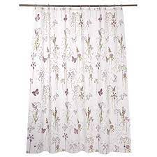 Photo 1 of ADAWAITA PLASTIC SHOWER CURTAIN PRITNED PURPLE FLOWER 72x72 WITH 12 HOOKS (DAMAGES TO PACKAGING AND ITEM FROM EXPOSURE)