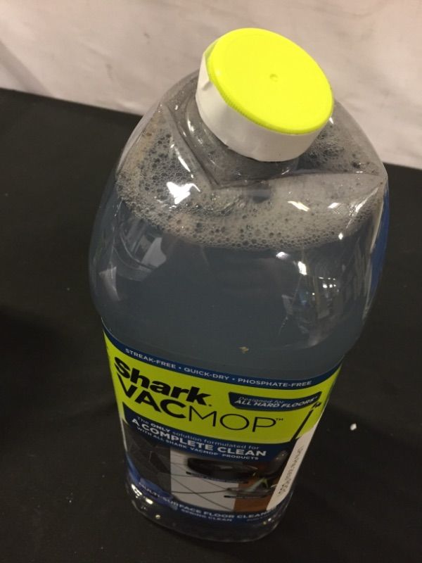 Photo 2 of Shark Multi-Surface Cleaner 2 Liter Bottle VCM60 VACMOP Refill, 2 Liters, Spring Clean Scent, 2 Liters (MAJOR DAMAGES TO TOP OF ITEM)