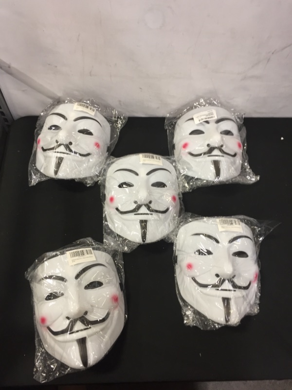 Photo 1 of 5 PACK ANONYMOUS MASK 