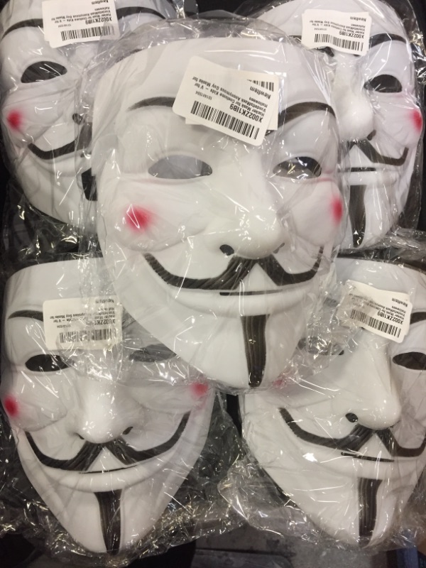 Photo 1 of 5 PACK ANONYMOUS MASK