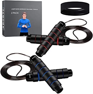 Photo 1 of 2 Pack Fitness Jump Ropes for Working out , Adults Weight Loss,Skipping Rope for Exercise Jumping Rope 