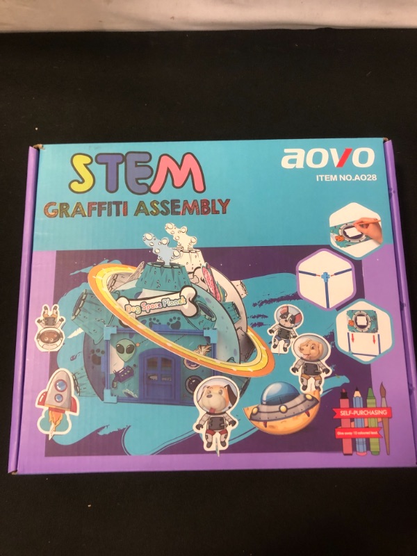 Photo 2 of Aovo Space Doll Stem Graffiti Assembly DIY Play Model Kit AO28