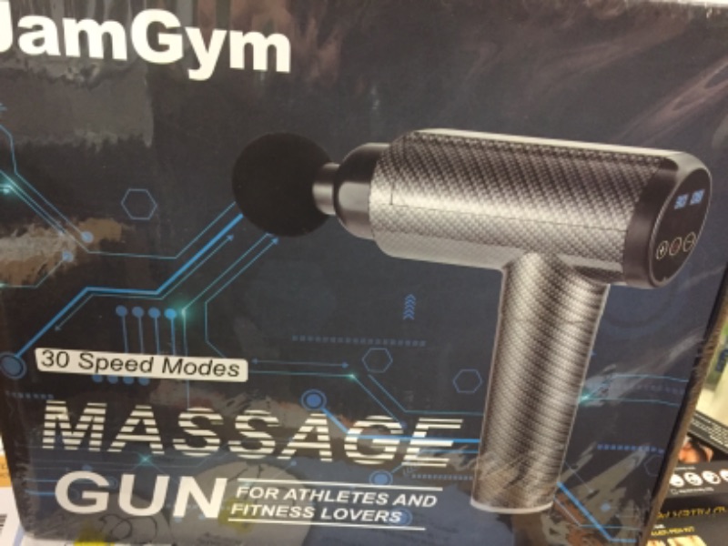 Photo 2 of Muscle Massage Gun Deep Tissue for Athletes, Percussion Electric Massagers for Neck Back, Shoulder Body Pain (FACTORY SEALED SHUT)