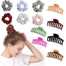 Photo 1 of POSTA HAIR CLIPS 6 PCS POSTA 4.5 INCH LARGE MATTE HAIR CLAW CLIPS 6 PC HAIR SCRUNCHIES