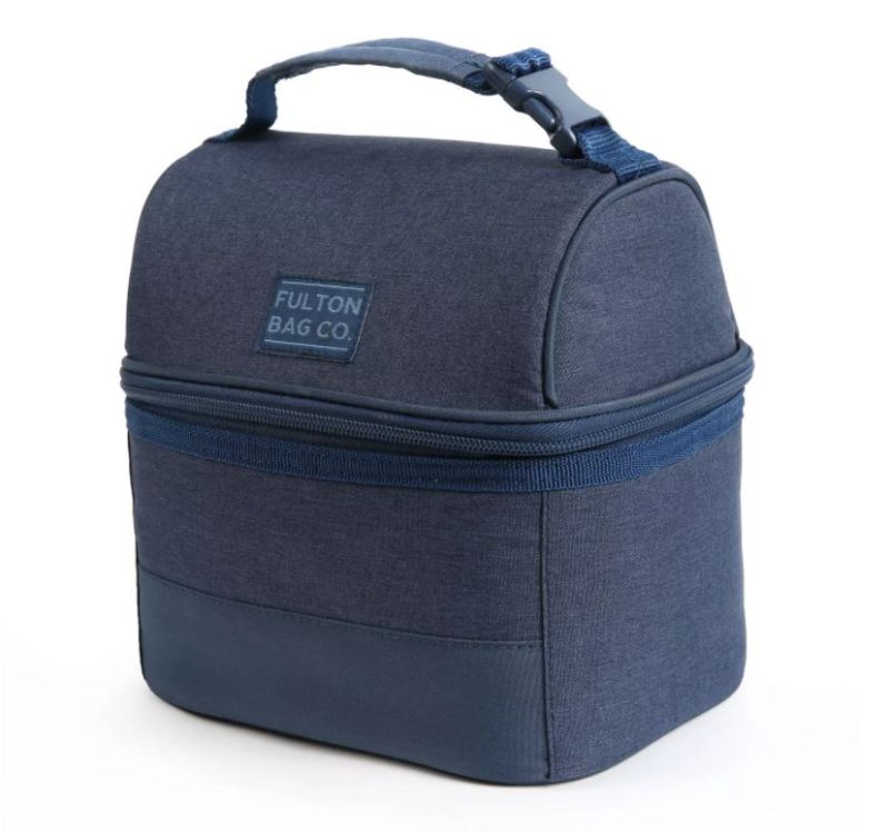 Photo 1 of 2 pack - Fulton Bag Co. Dual Compartment Lunch Bag Blue