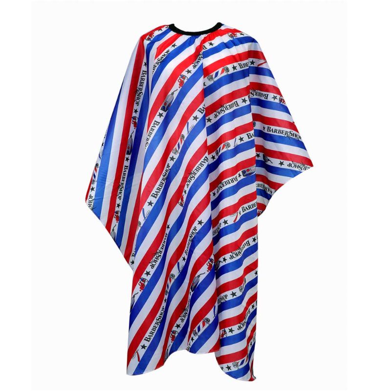 Photo 1 of 2 PACK - Flagsky Professional Barber Cape,Polyester Hair Cutting Salon Cape,Water And Stain Resistant Apron,Cutting Hair Beard Hairdressing Cape Anti-Static Haircut,Red White & Blue,57×61 inch
