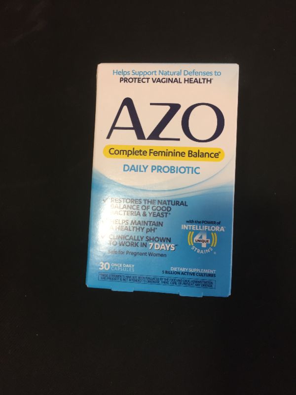 Photo 2 of AZO Complete Feminine Balance, Daily Probiotic for Women, Supports Vaginal Health - 30ct EXP 8/2022