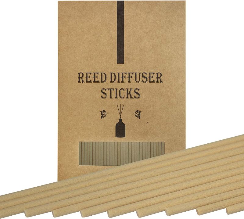 Photo 1 of 
OLYGIFTS Reed Diffuser Sticks Beige Fiber Material Thick Design Repalcement Reed Sticks Pack of 150 for Home, Office, Spa and Hotel Decoration (Beige, 8inch) 3PK
