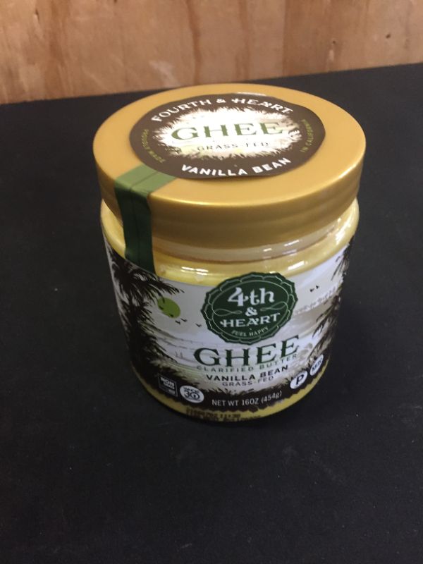 Photo 2 of 4th & Heart Vanilla Bean Ghee Butter Grass-fed, 16 Ounce EXP12/2022
