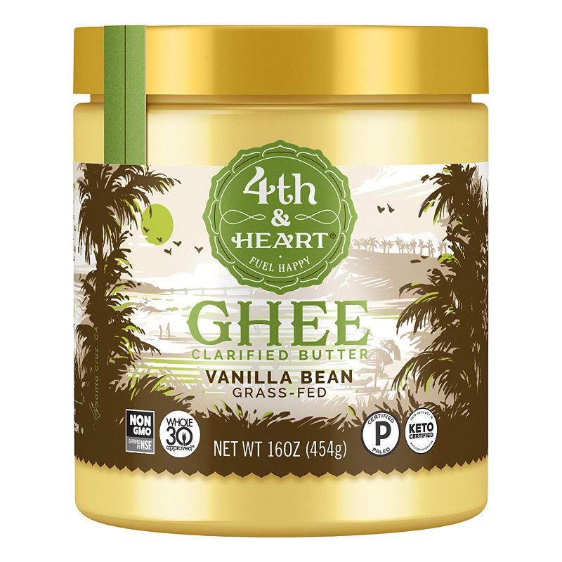 Photo 1 of 4th & Heart Vanilla Bean Ghee Butter Grass-fed, 16 Ounce EXP12/2022
