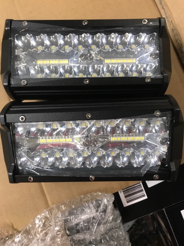 Photo 1 of Zmoon LED Light Bar 5 inch, 2pcs 144W Yellow Fog LED Driving Lights Waterproof S

