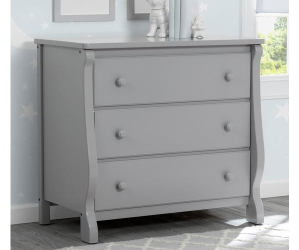 Photo 1 of 3-Drawer Grey Dresser