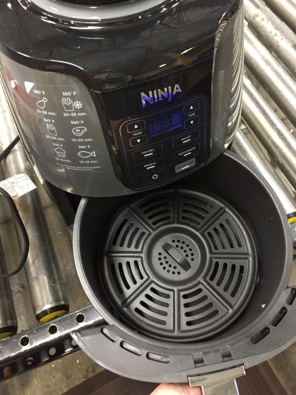 Photo 2 of Ninja Air Fryer, 1550-Watt Programmable Base for Air Frying, Roasting, Reheating