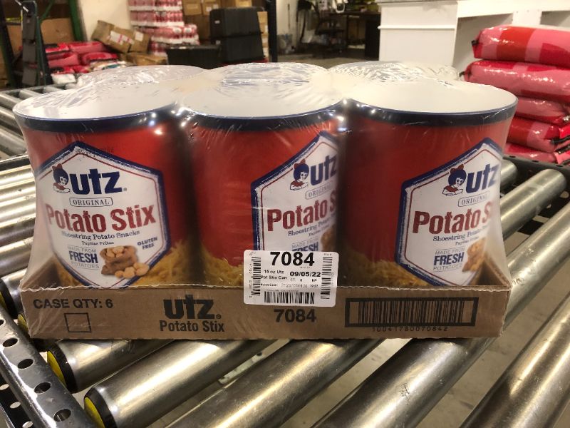 Photo 1 of Utz Potato Stix, Original – 15 Oz. Canister – Shoestring Potato Sticks Made from Fresh Potatoes, Crispy, Crunchy Snacks in Resealable Container, Cholesterol Free, Trans-Fat Free, Gluten-Free Snacks- 6 PK
BEST BY : 09/05/22
