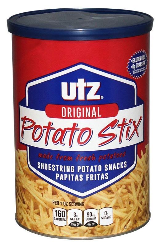 Photo 1 of Utz Potato Stix, Original – 15 Oz. Canister – Shoestring Potato Sticks Made from Fresh Potatoes, Crispy, Crunchy Snacks in Resealable Container, Cholesterol Free, Trans-Fat Free, Gluten-Free Snacks- 6 PK
BEST BY : 09/05/22