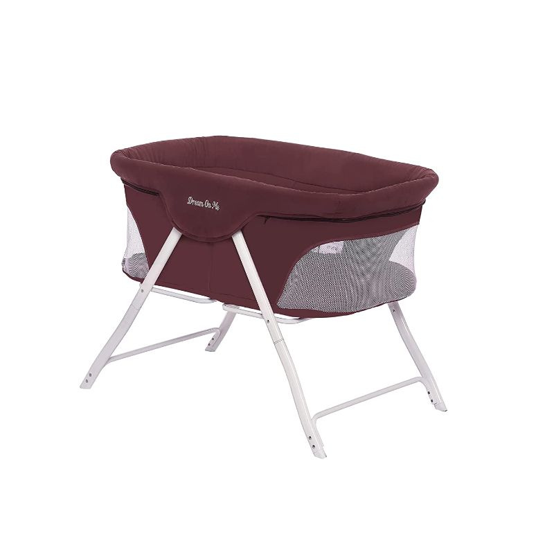 Photo 1 of Dream On Me, Traveler Portable Bassinet, Berry, 34x17.4x24.4 Inch (Pack of 1)
