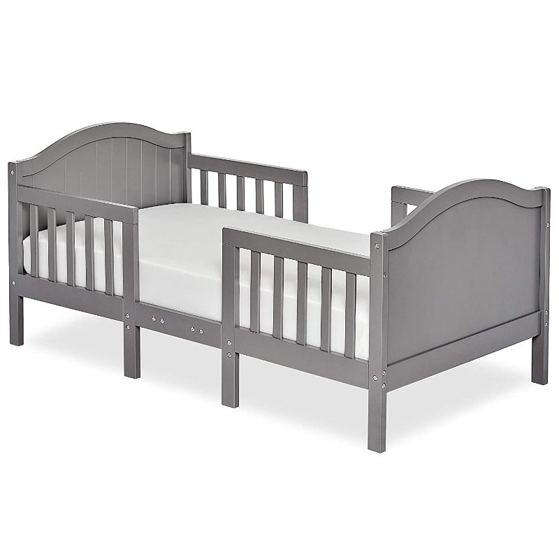 Photo 1 of Dream On Me Portland 3 In 1 Convertible Toddler Bed in Steel Grey, Greenguard Gold Certified, 56x29x28 Inch (Pack of 1)
