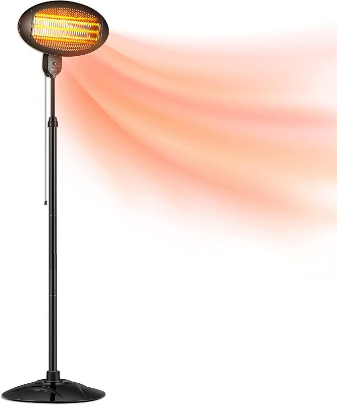 Photo 1 of DONYER POWER Electric Quartz Garden Patio Heater Waterproof Outdoor/Indoor 1500W
