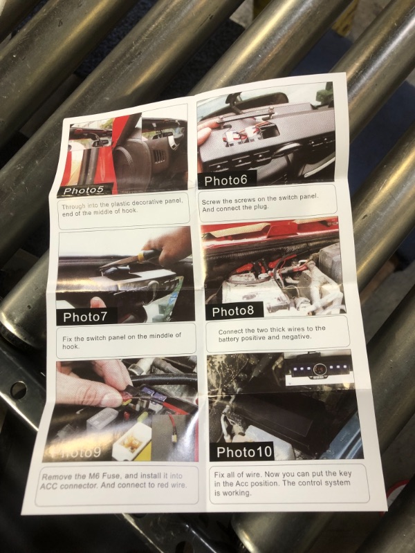 Photo 3 of 6 Gang Rocker Switch Panel Control System for Jeep Wrangler JK & JKU 2007-2018 with Blue Backlight Control Pod and Relay Box- GAUGE AND STICKERS NOT EXACT
