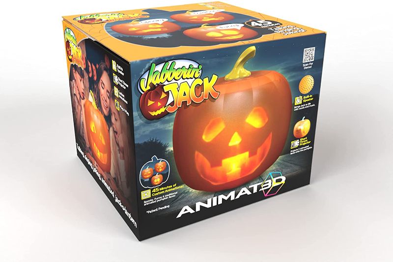 Photo 1 of Mindscope Jabberin 'Jack Animated Talking Pumpkin, with Built-in Projector and Speaker, Instant Installation
