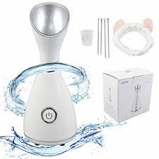 Photo 1 of Facial Steamer, DIOZO 10X Penetration 70ML Nano Ionic Facial Steamer Warm Mist Face Steamer for Women Moisturizing Cleansing Pores, With Free 4 Pieces Blackhead Remover Kit and Hair Band