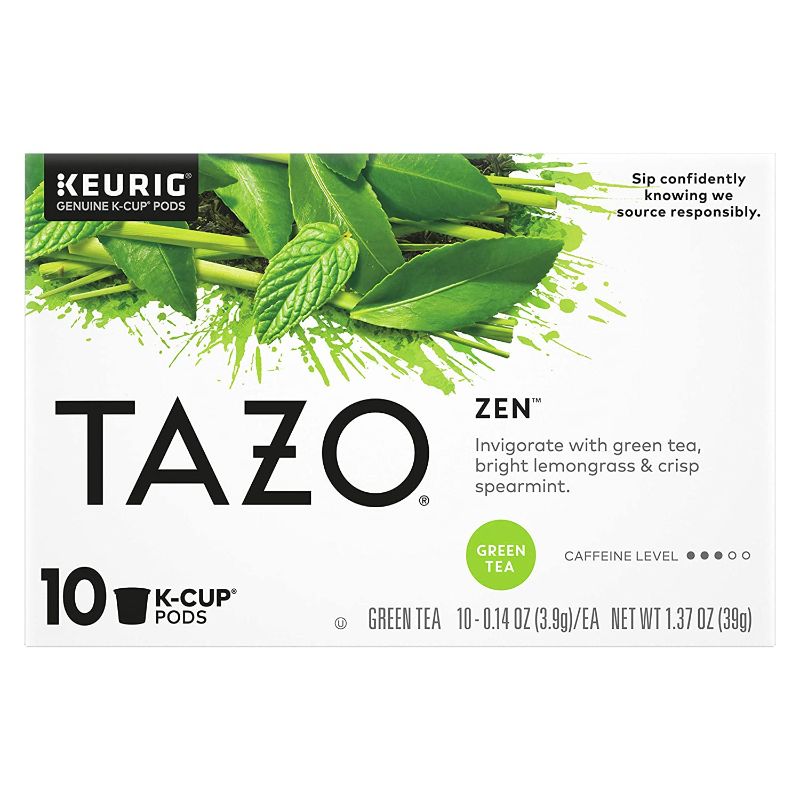 Photo 2 of 2 PACK Tazo K-Cup Pods For an Invigorating Cup of Green Tea Zen Tea Helps You Feel Focused and Zen 10 Count   20 TOTAL   BEST BY 15 JUNE 2022
